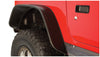 Bushwacker - Jeep Flat Style Fender Flare Rear Pair, Dura-Flex(R) 2000 TPO Textured