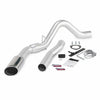 Monster Exhaust System, Single, S/S-Chrome Tip - 2011-2014 Chevy 6.6L LML, ECLB,CCSB,CCLB