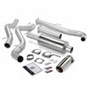 Monster Exhaust System, S/S-Chrome Tip - 2001-04 Chevy 6.6L Ec/Ccsb