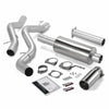 Monster Exhaust System, S/S-Chrome Tip - 2001-05 Chevy 6.6L, EC/CCSB