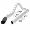 Monster Exhaust, Single, S/S-Black Tip - 2015-16 Ford 6.7L F250-350-450 - CCSB-CCLB, SRW