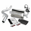 Monster Exhaust System, S/S-Black Tip - 1991-95 Jeep 4.0L Wrangler