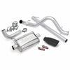 Monster Exhaust System, S/S-Black Tip - 07-11 Jeep 3.8L Wrangler-2Dr