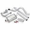 Monster Exhaust System, S/S-Chrome Tip - 07-11 Jeep 3.8L Wrangler Unlimited-4Dr