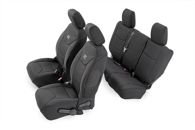 Black Neoprene Seat Cover Set (Front & Rear)