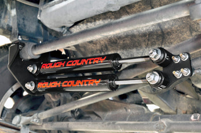 Stacked Dual Steering Stabilizer for 4-6-inch Lifts