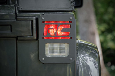 Wrangler JK Tail Light Covers - "RC" Logo Design (Pair)